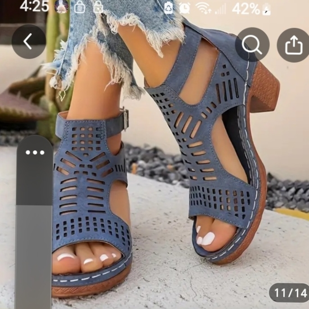 Women's Blue Sandals